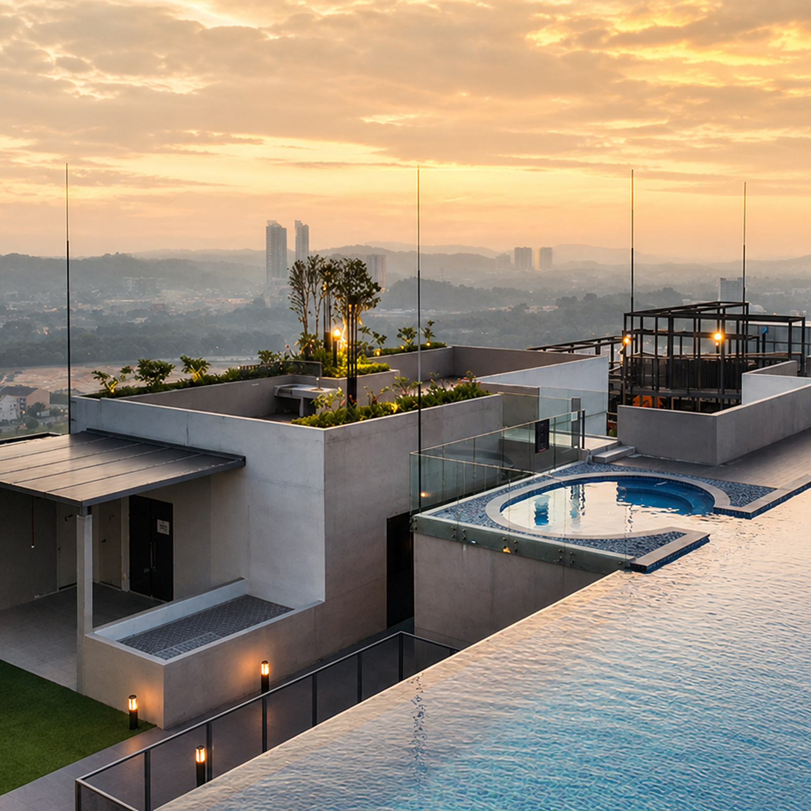 4 rooftop infinity pool